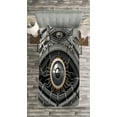 thumbnail image 3 of Ambesonne Eye Quilted Bedspread Set 2 Pcs, Robot Eye Wires Technology, Twin Size, Charcoal Grey, 3 of 3