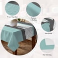 thumbnail image 5 of Turquoise Morocco Table Cloth Waterproof Tablecloths, Geometric Grey Stripes Modern Tablecloth Dining Table Cover for Kitchen Party Tabletop Outdoor, Rectangle Tablecloth 60x84 Inch, 5 of 9