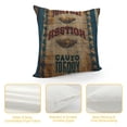 thumbnail image 4 of Qinduosi Throw Pillow Case Vintage Poultry Feed Sack Square Cushion Cover Standard Pillowcase for Men Women Home Decorative Sofa Armchair Bedroom Livingroom White, 4 of 5