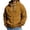 Earthy Yellow, variant on FENGYOU Mens Waffle Knit Zip Up Hoodie Long Sleeve Drawstring Hooded Sweatshirt Relaxed Fit Casual Full Zip Jacket Beige L
