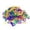 Multicolor 1PCS, variant on 100 Durable C-Clips Hooks Chain Links Glider Rat Parrot Bird Toy Parts, 1.5*3.5 cm, Multicolor 1PCS