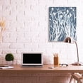 thumbnail image 2 of Stupell Industries Abstract Botanical Plant Silhouette Blue White Design Canvas Wall Art Design by Lori Dubois, 2 of 6