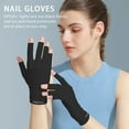 thumbnail image 5 of Driving Gloves Sun Protection,Sunblock Gloves Women - High Elasticity Sunblock Nail Gloves Hyaluronic Acid Breathable Skin-friendly For Beach, 5 of 5