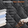 thumbnail image 4 of Funda de asiento de coche para perros Tivray, extensor de asiento trasero, impermeable, 150 kg, 4 of 8