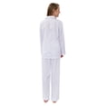 thumbnail image 2 of Women's Long Sleeved Solid Woven Pajamas Set, 2 of 2