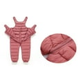 thumbnail image 6 of UACY Toddler Baby Puffer Snow Pants Fleece Lined Winter Warm Snowsuit Overalls Zip Up Quilted Down Jumpsuit ﻿ (Pink, 4-5 Years), 6 of 8