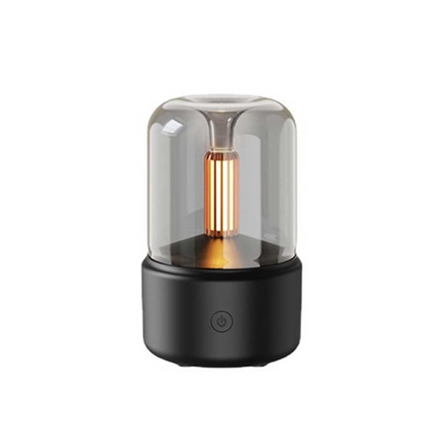 Matsuzay Humidificador de aire de aceite esencial de 120ml, difusor de Aroma eléctrico, apagado automático, pulverizador de escritorio Humidificadores Negro