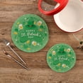thumbnail image 2 of GZHJMY St. Patrick's Day Clover Round Trivets Pot Holders 2 Pcs, Heat Resistant Cotton Thread Weave Trivets for Hot Dishes, Cooking, Baking, Farmhouse, Kitchen Decor for Kitchen Pans Bowl Teapot, 2 of 7