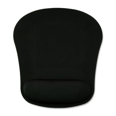 onn Mouse Pad with Memory Foam Wrist Rest Ergonomic Black