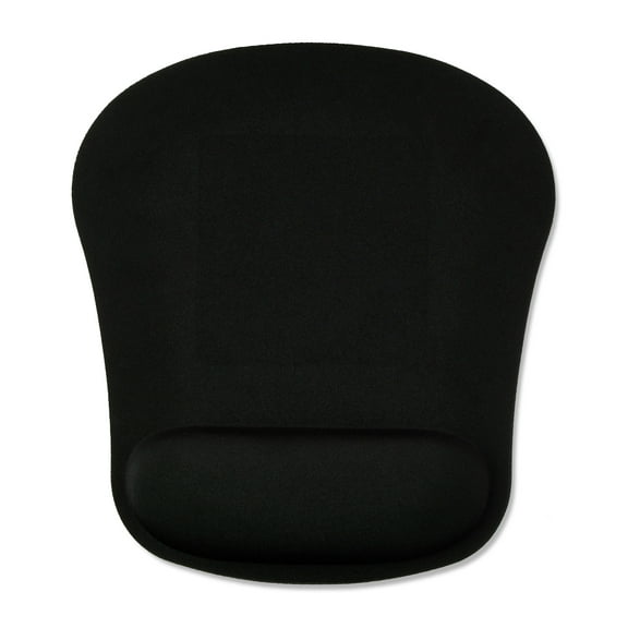 onn Mouse Pad with Memory Foam Wrist Rest Ergonomic Black
