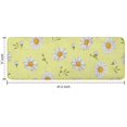 thumbnail image 7 of Lightgreen Daisy Flower White Blooms Pattern Kitchen Rug Mat,Kitchen Runner Rugs Non Skid Washable,Decorative Kitchen Floor Mats for Kitchen,Sink,Laundry,17"x47.2", 7 of 7