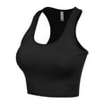 thumbnail image 3 of FashionMille Women's Cotton Basic Sleeveless Racerback Crop Sports Active Tank Top, 3 of 5