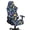 Astro Dinosaur Print, variant on HELLHERO Black White Lotus 4 Pack Gaming Chair Covers with Armrest Covers, Stretch Spandex Computer Chair Covers Soft Breathable for Office Home