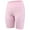 Silver Pink, variant on As Rose Rich Women Biker Short High Waist Workout Shorts 3 Pockets, L