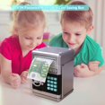 thumbnail image 2 of AMERTEER Automatic Electronic Piggy Bank ATM Password Money Box Saving Box (Blue), 2 of 6