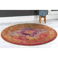 thumbnail image 2 of Unique Loom Tapis de Collection Vita, 4 x 4 Ronds, Multi, 2 of 5
