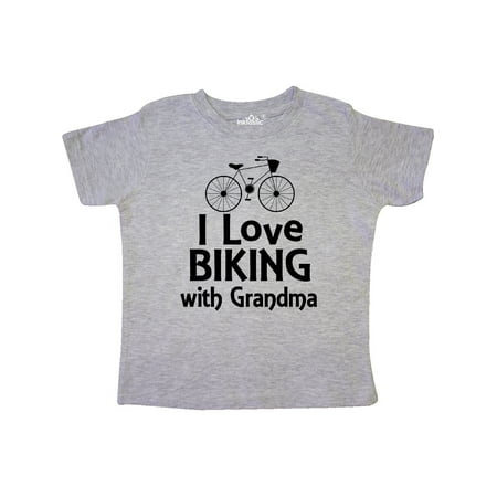 

Inktastic Biking with Grandma Cycling Gift Toddler Boy or Toddler Girl T-Shirt