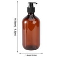 thumbnail image 3 of 2PCS 500ml Empty Shampoo Bottles Opaque Versatile Pump Bottle Drip-free Lotion Container Hand Soap Dispenser (Light Brown), 3 of 5