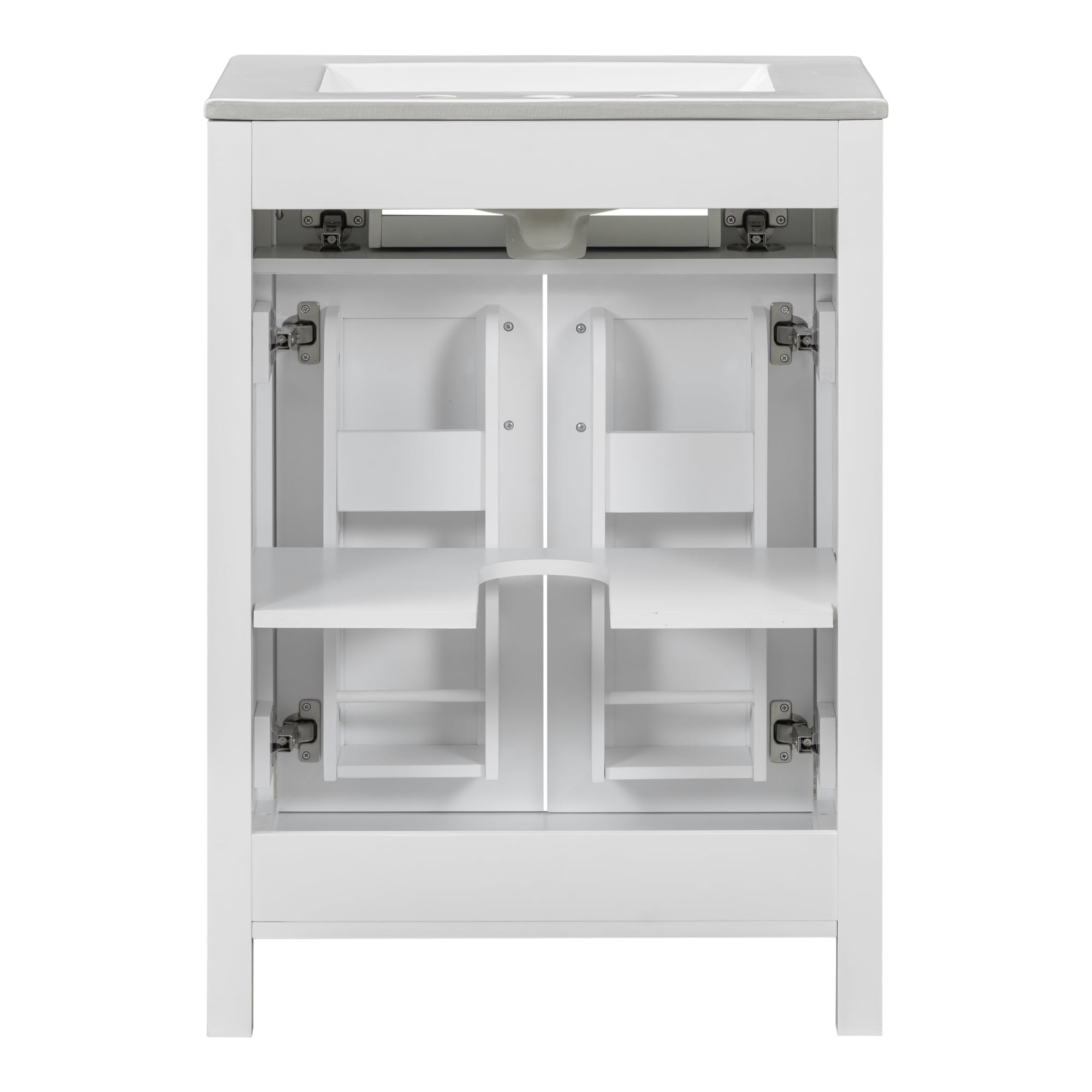MAYEERTY 24" Bathroom Vanity Combo - With Ceramic Sink, Luxurious Space-Saving Design for Small Bathrooms