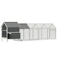thumbnail image 2 of PawHut 162" Large Chicken Coop for 6-8 Chickens, Chicken House, 2 of 9