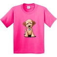 thumbnail image 3 of Inktastic Kiniart Mini Goldendoodle Youth T-Shirt, 3 of 5