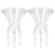 thumbnail image 1 of ColoMX Juego de 2 elegantes copas de cóctel de cristal transparente con forma de pulpo: copas altas creativas para bodas y ocasiones especiales., 1 of 7