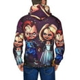 thumbnail image 6 of Saiise Chucky I Mens Zip Up Hoodie Long Sleeve Full-zip Hooded Sweatshirt Pullover With Kangaroo Pocket S-3XL, 6 of 6