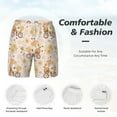 thumbnail image 6 of Picia Cute Bee Gnome1 pattern Mens Swim Trunks with Compression Liner Stretch Beach Shorts Quick Dry with Zipper Pockets No-Chafing Board Shorts-XX-Large, 6 of 9