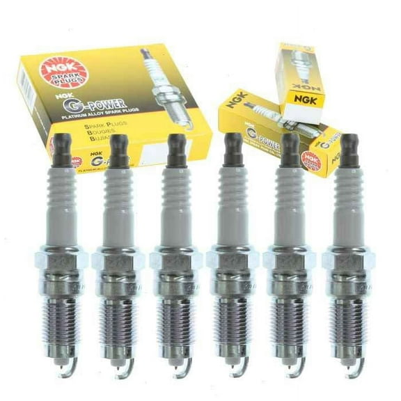 6 pc NGK G-Power Spark Plugs compatible with Ford Explorer 4.0L V6 2006-2010
