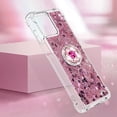 thumbnail image 4 of Funda para Motorola Moto G Stylus 5G 2023 con Brillo Líquido Flotante, Purpurina, Parachoques y Anillo Giratorio Soporte, 4 of 5
