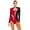 Black&Red, variant on Womens Adult Rhinestone Gymnastics Leotard Dance Bodysuit Acrobatics Figure Skating Jumpsuit White&Royal Blue S