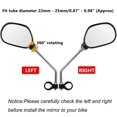 thumbnail image 3 of Bicycle Mirrors Set Of 2 Bicycle Rear View Mirror Rear View Bike Mirrors Rearview Mirror Reflector Adjustable 360 Bicycle Mirrors For Scooter, Mounta, 3 of 4