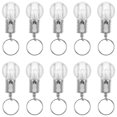 thumbnail image 1 of FELTECHELECTR 10 llaveros de mini bombillas LED portátiles con diseño único y colorido que cambian de color, llaveros de linterna de lámpara transparente., 1 of 4