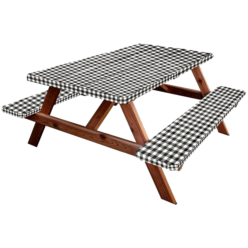 3pc-picnic-table-cover-2-seats-covers-set-multi-colored-vinyl-plaid