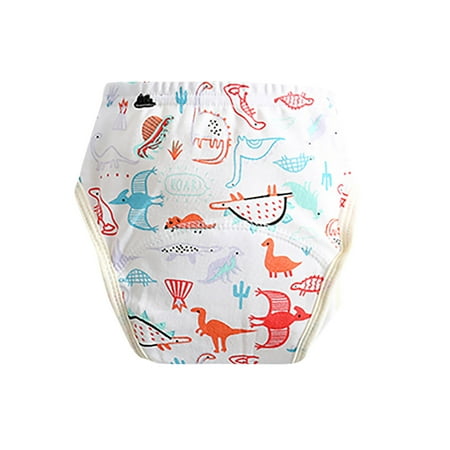 

Penkiiy Cartoon Cute Baby Gauze Waterproof And Leak-proof Diaper Baby Learning Pants kids Baby Easter Romper 2-3 Years White on Clearance
