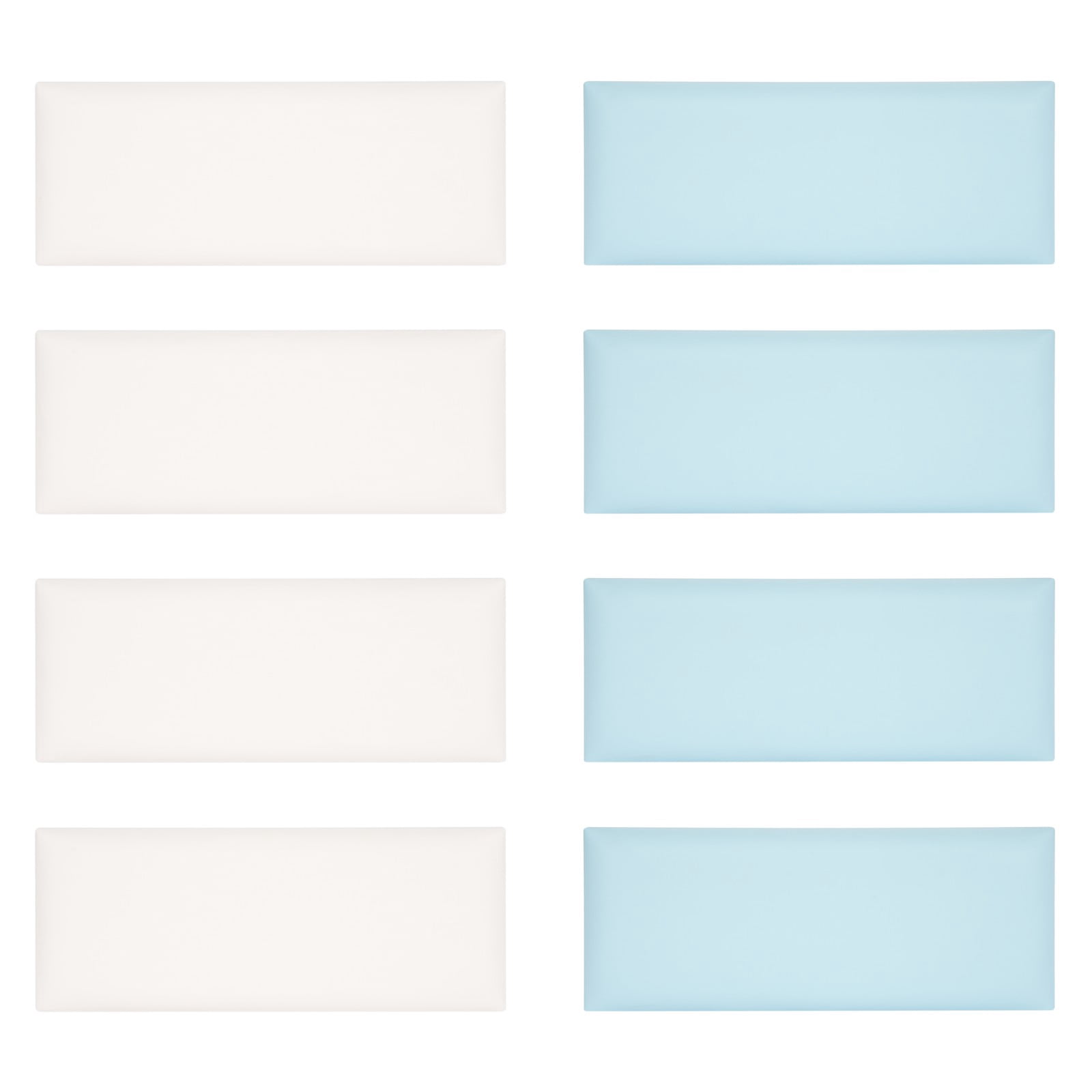 Dwellnix Soft Wall Padding for Kids, 8-Piece Set, Anti-Collision Protection, Easy Install Adhesive Safety Cushions for Baby Rooms and Play Areas