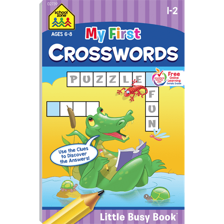 School Zone My First Crosswords Tablet Workbook