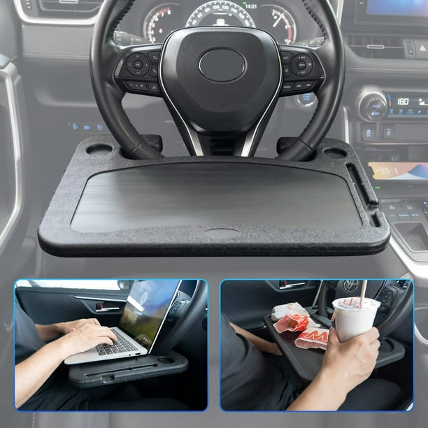 Auto Steering Wheel Tray for Vehicle Accessories, Truck Driver Cool Gadgets for Men Women iPad Tablet Travel Table, Food Eating Hook Table, Laptop Holder Desk - Walmart.com
