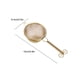 thumbnail image 5 of Talleador de acero inoxidable Malla de agua Herramientas de la cucharada de doble capa Filtro de doble capa SIFERANDO COLANdero Bebida para beber para las hierbas del té Cafetería de latón Inevent HA010880-03, 5 of 6