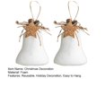thumbnail image 2 of CSChome Christmas Decoration Set Christmas Foam Snowflake Decoration Bell Waterdrop Ball Shape Reusable Tree Hanging Ornament Pendant 2Pcs, 2 of 7