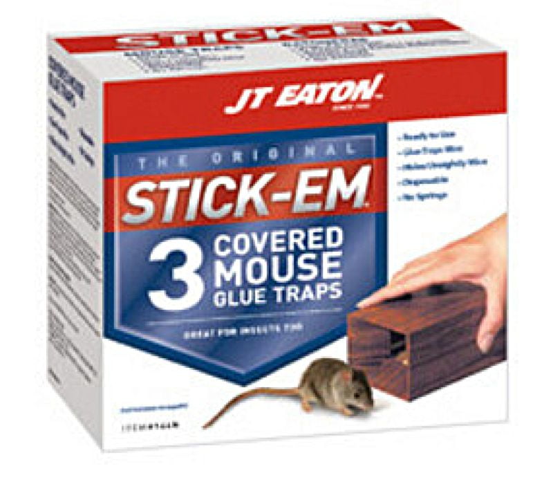 J T Eaton 157 StickEm Mighty Glue Board for Rats Mice Insects and More 