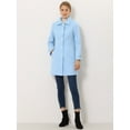 thumbnail image 3 of Chaqueta de Invierno Allegra K con Cuello Peter Pan para Mujer Azul L, 3 of 6