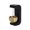 A-Black, variant on Minimalist Wooden Wind Chimes Decorative Hanging Bell Ornament Wood and Metal Zen Home Decor Multiple Shape Variants for Outside