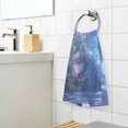 thumbnail image 3 of Yayeee 2 Pack Hand Towels for Bathroom 100% Cotton 16" x 28" Soft Absorbent Kitchen Towel, Crystal Ball, 3 of 7