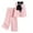 Pink, variant on ZACPNCV Girls 2 Piece Outfits Sleeveless Button Down V Neck Vest with Pants Set Summer Clothes Blue 5-6 Years