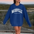 thumbnail image 2 of Youmylove Women Nashville Adult Unisex Crewneck Sweatshirt Pullover Classic Streetwear, 2 of 4