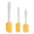 thumbnail image 7 of 3pcs Kitchen Cooking Flexible Silicone Spatula Set Heat Resistant Turner Scraper Baking Utensils Yellow, 7 of 7