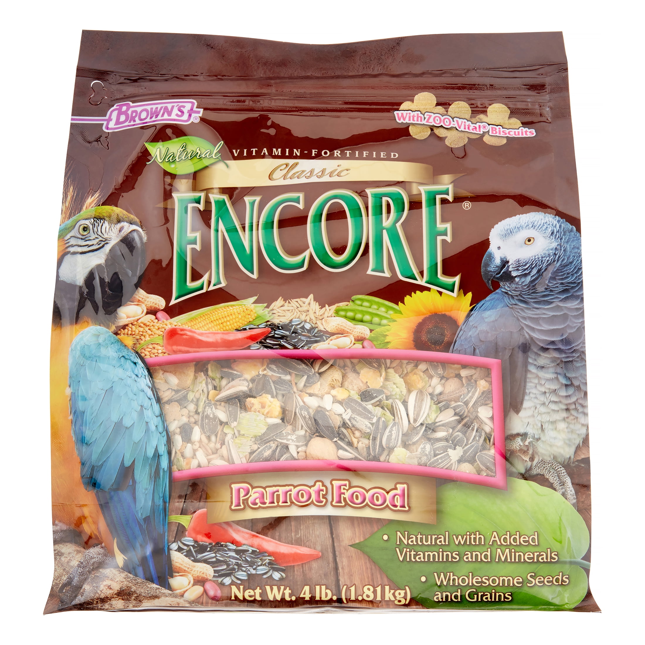 encore parrot food