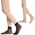 thumbnail image 4 of 10 Pairs Ankle Nylon Socks for Women - Sheer Pantyhose Socks, 4 of 6