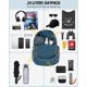 thumbnail image 5 of Mochila Gonex ultraligera y plegable de 20 litros (gris y azul), 5 of 7